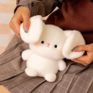 Peluche Animali, Coniglio Maiale Elefante Morbidi e Imbottiti, Bambola Sensoriale Pesante Antistress per Bambini, Regalo - Product Image 1