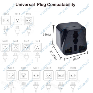 Adattatore Universale per Presa Israeliana Convertitore AC da US AU UK EU a <span class=keywords><strong>IL</strong></span> Israeliano <span class=keywords><strong>3</strong></span> Pin Tipo H Adattatore di Alimentazione da Viaggio Caricatore da Parete Presa - Product Image 6