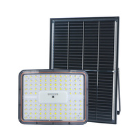 Projecteur LED Solaire Monocristallin KCD pour Parking, Éclairage Extérieur Antidéflagrant avec Télécommande, 50W 100W 150W 200W 300W 400W