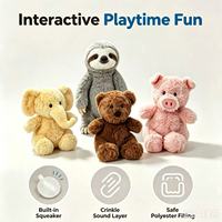 Fabricant OEM ODM d'animaux en peluche, jouets à mâcher pour chiens avec logo personnalisé, jouets couineurs pour animaux de compagnie, vente en gros