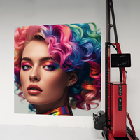 Printer Inkjet UV Otomatis MK02 untuk Lukisan Dinding 3D dengan Print Head DX7, Kecepatan Tinggi Baru untuk Dinding dan Lantai