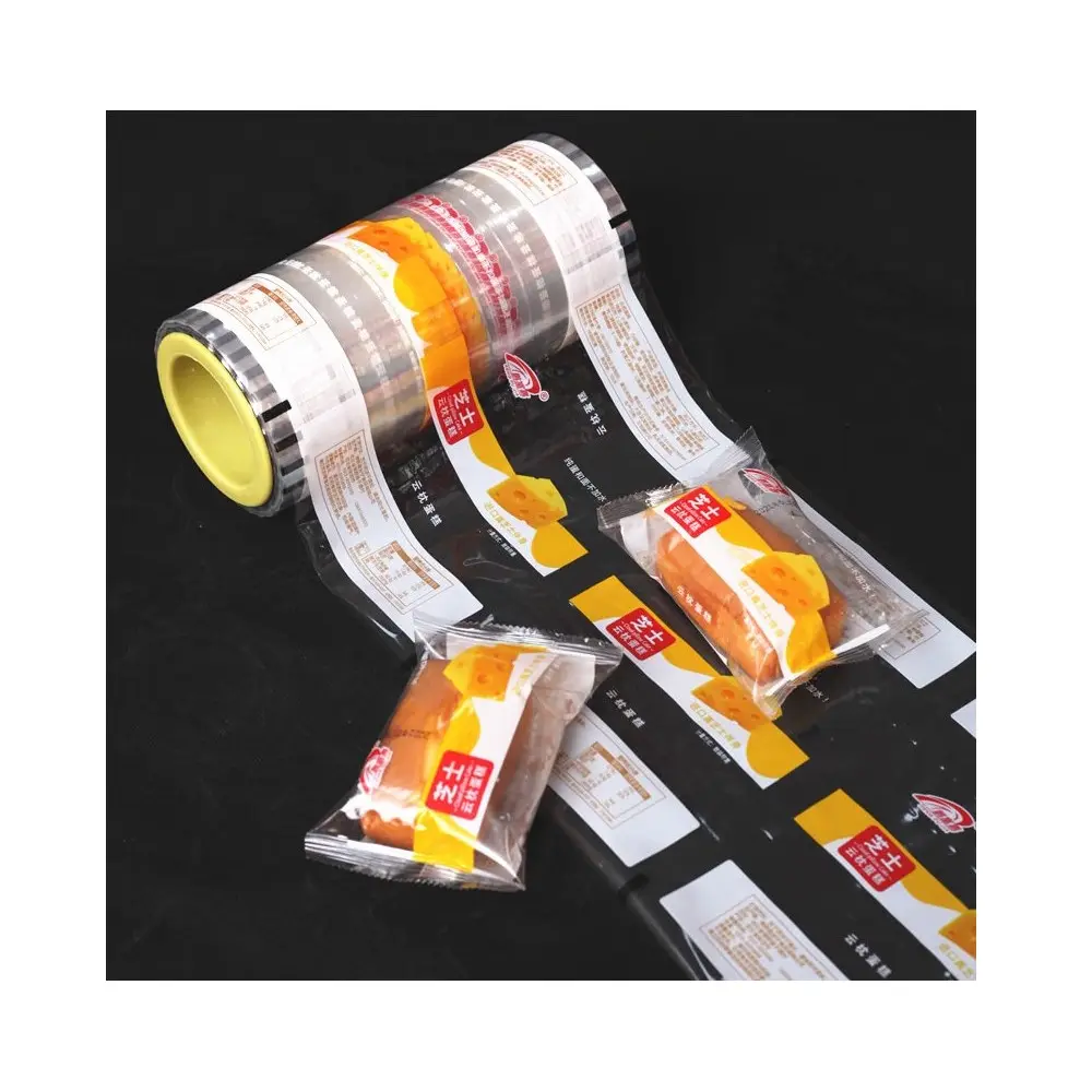 Rouleau de Film d'emballage plastique alimentaire imprimé graphique personnalisé, rouleau de Film plastique/rouleau de Film plastique/rouleau de Film de stratification