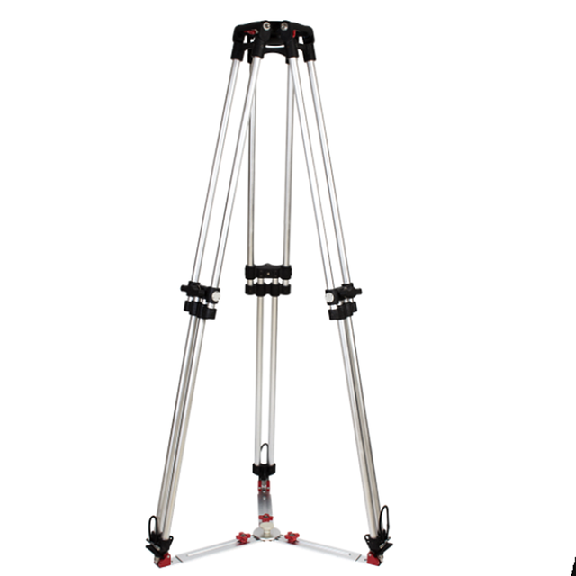 Jiepai STONE 100P Professional Broadcast Heavy Duty Aluminum Camera Tripod with 200kg Load Capacity 54cm Folded Length