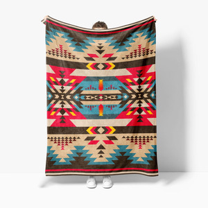 Vente en gros <span class=keywords><strong>de</strong></span> couvertures raschon douces avec motif, impression <span class=keywords><strong>de</strong></span> couverture personnalisée confortable en polaire Sherpa - Product Image 3