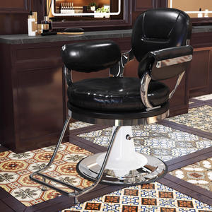 Silla de Barbero Giratoria de Acero Inoxidable con Asiento de Cuero PU para Salón de Belleza, Último Modelo, Precio al por Mayor - Product Image 6