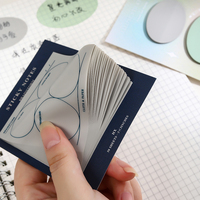 Nouvelles notes autocollantes créatives pour étudiants, bloc-notes de bureau personnalisé, index transparent, notes adhésives