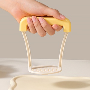 Colorful Portable Plastic Garlic & Potato Press Crusher Eco-Friendly Kitchen Accessory Tool <b>for</b> Fruit & <b>Vegetable</b> - Product Image 3
