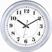 Jam Dinding Analog Quartz Perak Modern Klasik Sederhana Bentuk Lingkaran OEM/ODM Desain Dekoratif Kustom untuk Ruang Tamu Antik