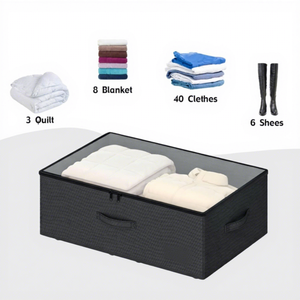 Caja de Almacenamiento <span class=keywords><strong>con</strong></span> <span class=keywords><strong>Ruedas</strong></span> para Debajo de la <span class=keywords><strong>Cama</strong></span>, Armario Rodante de Gran Capacidad para Zapatos Debajo de la <span class=keywords><strong>Cama</strong></span>, Cajón de Almacenamiento para Debajo de la <span class=keywords><strong>Cama</strong></span> para Dormitorio - Product Image 2