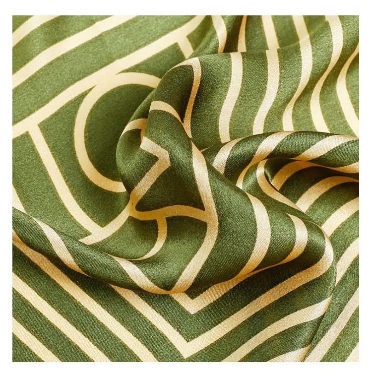 Classic Stripe Design Custom Fashion Ladies Printed Silk Scarves