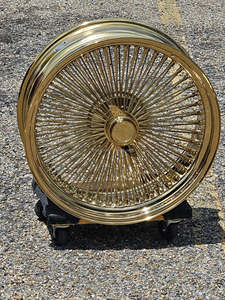 Jantes en acier chromées à profil profond 5x120 13x7 avec construction à rayons roulants, ajustement universel, neuves - Product Image 6