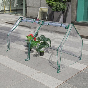Cubierta Transparente de Malla de PVC y PE para Protección Contra Heladas de Plantas de Interior, Aislamiento Térmico, Verde Blanco - Product Image 1