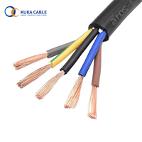 Câble en caoutchouc submersible multi-brins en cuivre 3 conducteurs 2,5 mm² H07RN-F 5G, norme VDE