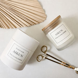 Vela Aromática de Aceites Esenciales Orgánicos AIKUN, Hecha a Mano, Fragancia Personalizable, 30 Horas de Duración, No Tóxica para el Hogar/Oficina/Regalo - Product Image 3