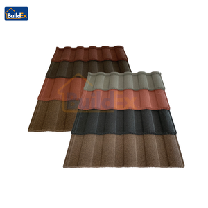 Tuiles de toiture modernes en métal revêtu de pierre résistantes à la chaleur, en rouleaux, pour hôtels, style tuile chinoise - Product Image 5