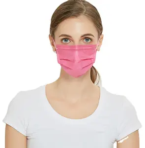 S&J Disposable pink dental surgical face mask ASTM F2100 LEVEL3