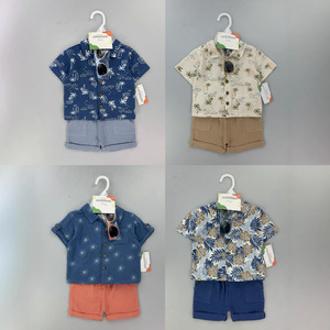 <span class=keywords><strong>Conjunto</strong></span> de Ropa Casual de Verano de 3 Piezas para Bebés Niños, Primera Edición, Camisa 100% Algodón + Lentes de Sol Antibacterianos con Dibujos Animados - Product Image 5