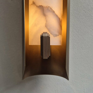 Lámpara de pared estilo chino LED 120x480 de mármol para sala de estar, dormitorio, pasillo - Product Image 2