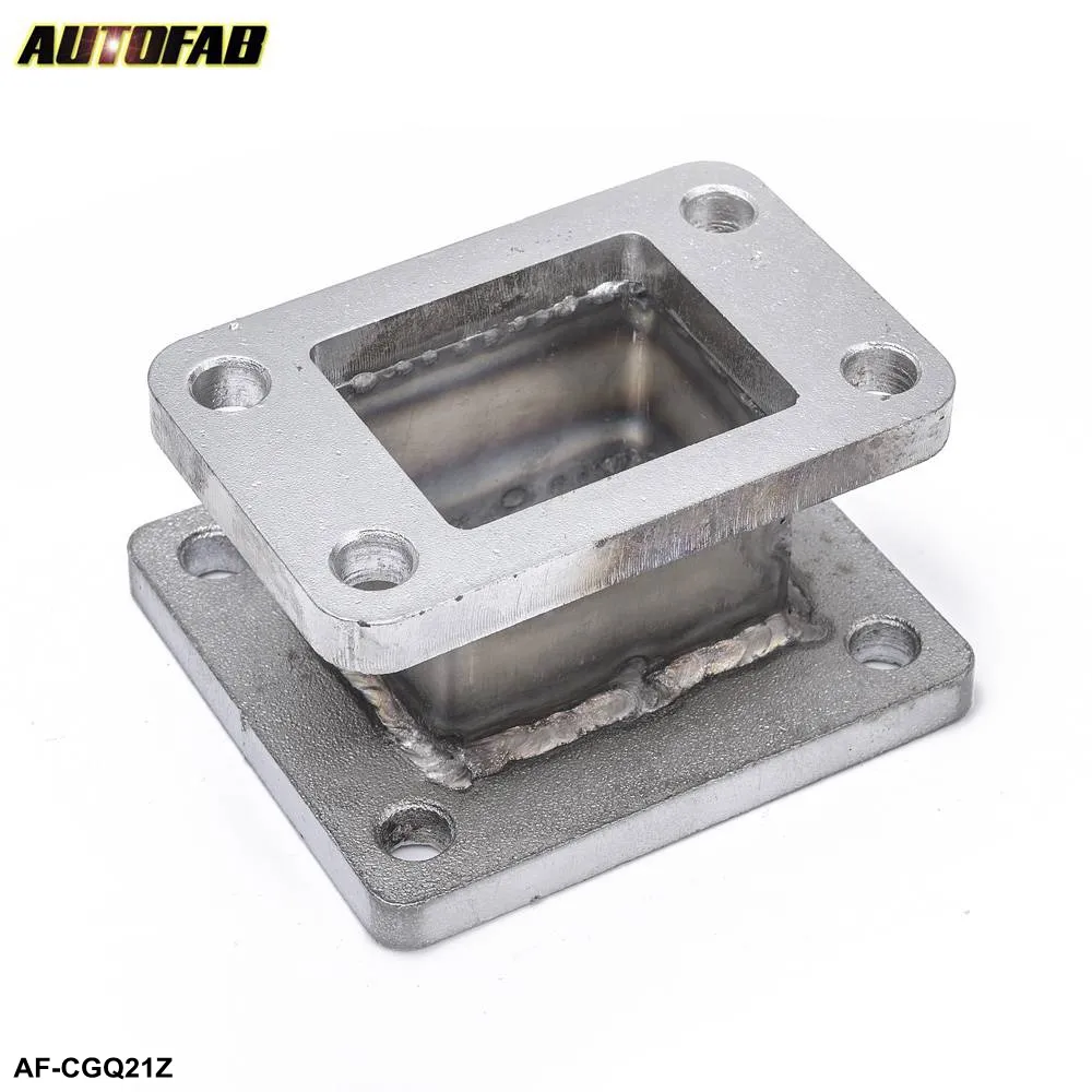 AUTOFAB יצוק ברזל T3 כדי T4 טורבו מטען טורבו סעפת אוגן מתאם המרה עבור הונדה ניסן טויוטה פולקסווגן AF-CGQ21Z