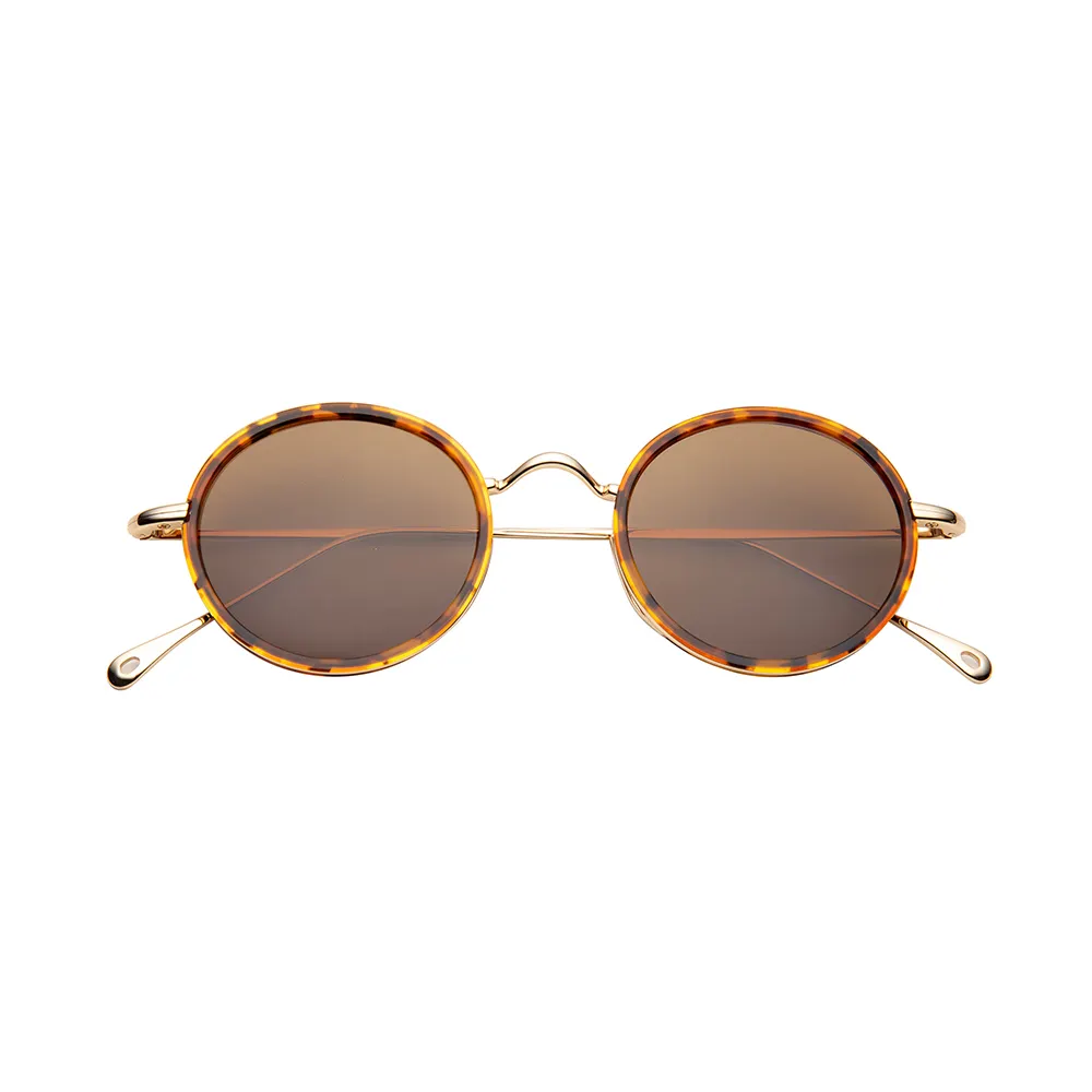 Luxury custom Logo vintage round vintage mazzucchelli acetate polarized sunglasses for men women