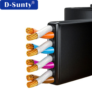 สายแลน Cat6 สีดำ ความเร็วสูง 32AWG BC Conductor PVC UTP RJ45 8P8C สายแพทช์คอร์ด อีเธอร์เน็ต สำหรับสื่อสารภายในอาคาร ความยาว 5 เมตร แบบแบน - Product Image 5