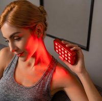 Appareil de luminothérapie portable à LED rouges, mini-panneau, 15 LED, 660 nm 850 nm, double puce, prise US