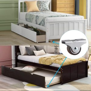 Mini <span class=keywords><strong>ruedas</strong></span> giratorias 1,5 pulgadas rodamiento de bolas silencioso TPE <span class=keywords><strong>ruedas</strong></span> giratorias de perfil bajo <span class=keywords><strong>para</strong></span> muebles gabinete rodante cajón de <span class=keywords><strong>cama</strong></span> <span class=keywords><strong>nido</strong></span> - Product Image 4