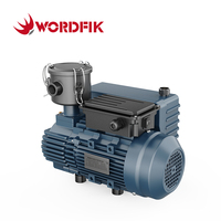 Pompa Rotary Vane Direct Drive Wordfik Small Single Stage Berpelumas Oli untuk Mesin Pengemasan 20-24m³/jam 1mbar