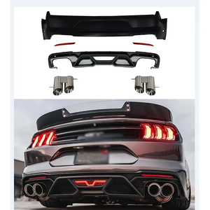 Kit de Carrocería de Alta Calidad para <span class=keywords><strong>Mustang</strong></span> <span class=keywords><strong>2018</strong></span> Actualización a GT 500 <span class=keywords><strong>Shelby</strong></span> Parachoques Delantero Faldón Lateral Difusor de Parachoques Trasero Tubo Capó Guardabarros - Product Image 3