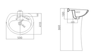 Ensemble WC et lavabo écologique pour salle de bain, sanitaire complet, toilettes et lavabo, ensemble WC - Product Image 5