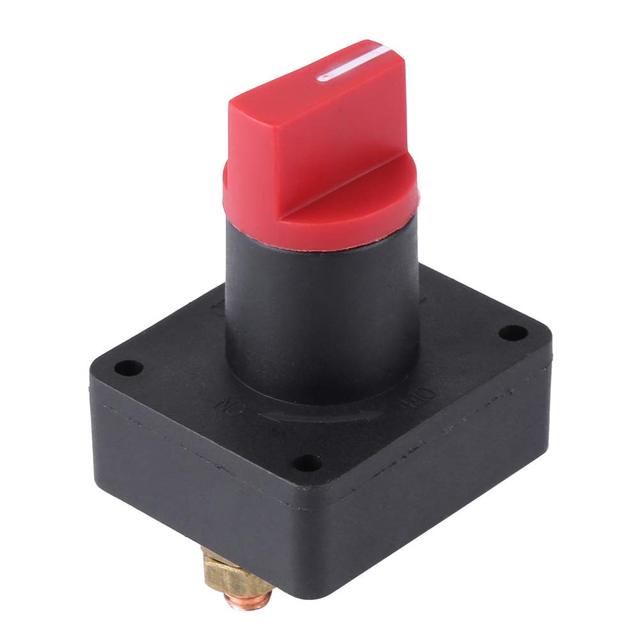Battery Disconnect Switch 6MM 300A DC 5V Plastic Metal Isolator Cut-Off Power Kill Switch Boman BM-Switch for Car Marine Truck