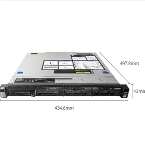 Hot selling 1U rack server Xeon E2224 32g 512g +2*2TB SATA 300W Lenovo SR258
