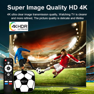TV Box Android con Sistema de Resolución 4K, Procesador de Cuatro Núcleos, Control Remoto por Voz, Reproductor de Red de Fútbol, 1 Unidad - Product Image 5