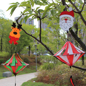 Fabrik Hot Selling großen Regenbogen Heißluft ballon Garten Wind Spinner Windräder Windmühle Yard Decor Weihnachts tag Rasen - Product Image 3