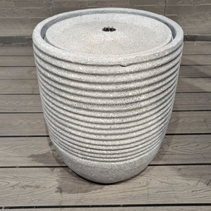 Büyük güneş enerjili reçine su çeşmesi ile ev ve Yard bahçe dekor küçük MOQ için LED ışık - Product Image 3