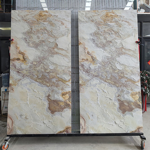 Panneau de pierre artificielle translucide léger pour la rénovation des halls d'ascenseurs, revêtement mural rétroéclairé - Product Image 3