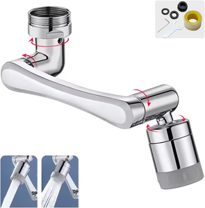HONGDEC Rallonge de <span class=keywords><strong>Robinet</strong></span> Universelle avec Filtre Anti-éclaboussures et Aérateur Rotatif à 1080 Degrés - Product Image 1