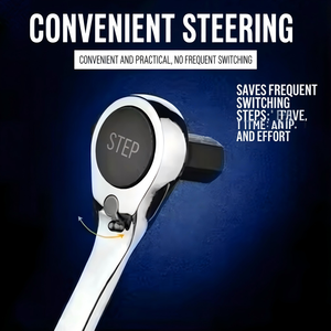 Clé à cliquet, jeu de clés hexagonales métriques, acier au chrome-vanadium chromé, outil de bricolage, double face, réglable - Product Image 4