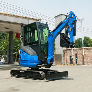 Mini Excavator 2 Ton Mesin Kubota, 360 °   Excavator Tanpa Ekor Putar, Mini Excavator dengan Blade Bulldozer, Harga Excavator <span class=keywords><strong>China</strong></span> - Product Image 4