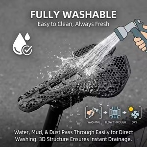 <span class=keywords><strong>Selle</strong></span> de vélo 3D ultralégère en fibre de carbone, coussin creux, absorption des chocs, respirante, siège de vélo de montagne, accessoires de cyclisme de course - Product Image 5