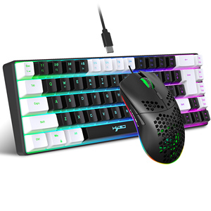 HXSJ leggero a nido d'ape cablato RGB retroilluminato tastiera tastiera USB USB <span class=keywords><strong>Set</strong></span> di gioco di buona qualità per Laptop - Product Image 5