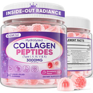 Gomitas de Colágeno OEM con Péptidos Hidrolizados, Mezcla Antioxidante y Enzimas Digestivas para Cabello, Piel y Uñas de Adultos - Product Image 1