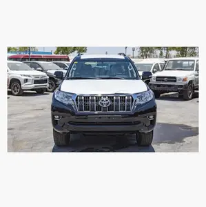 Land Cruiser Prado TXL 2.8L Turbo Diesel 7 lugares SUV preto carros de qualidade usados com volante à esquerda e direção direita