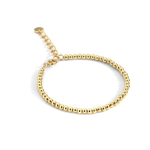 Pulsera de Eslabones Cubanos para Mujer, Cadena de Latón Chapada en Oro de 18K, Joyería Minimalista Brillante, Accesorio de Moda - Product Image 6
