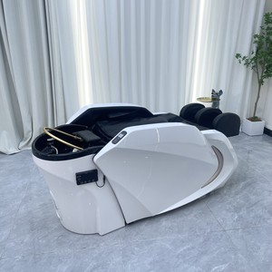 Modern Elétrica Massagem Spa Cama com Salon Cabelo Lavagem Função Couro Sintético Shampoo Bed - Product Image 3