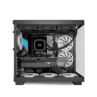 Boîtier d'ordinateur PCCOOLER C3 T500 avec conception de pièce avec vue sur la mer sans structure à dégagement rapide de colonne prend en charge l'interface type-c/ATX