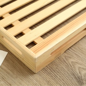 Plateau de présentation simple pour gâteaux et desserts, <span class=keywords><strong>assiette</strong></span> carrée ajourée pour sushis japonais, style moderne et minimaliste pour la maison - Product Image 3