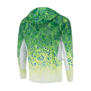 Camisetas de Pesca Personalizadas con Protección Solar UPF 50, Camisetas de Pesca con Capucha y Ventilación para Jóvenes, Estilo Occidental - Product Image 5