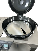 Barbecue portable au charbon de bois en liquidation avec contrôle intelligent de la température, sécurité anti-flamme, revêtement poudré, chariot, table, pour jardin, patio, cour arrière