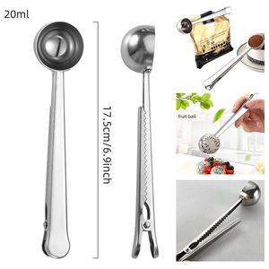 मापने चम्मच स्टेनलेस स्टील के रसोई उपकरण मापने कप सेट स्पेगेटी मापक Leveler के साथ मसाला चम्मच स्कूप/क्लिप - Product Image 5